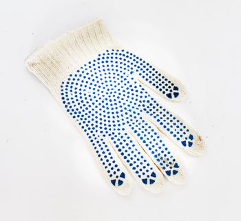 Перчатки трик. 5-ти нит. х/б с ПВХ (точка) "Люкс" (Комби) (200шт/м.)