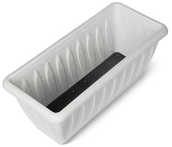 Ящик балконный "Фелиция" 40см. с дренаж. решеткой (мрамор) С186-05-МРА Мар.