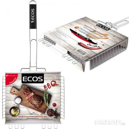 Решетка барбекю ECOS RD-102C 999606 (310*240*50мм.)+опахало СКР