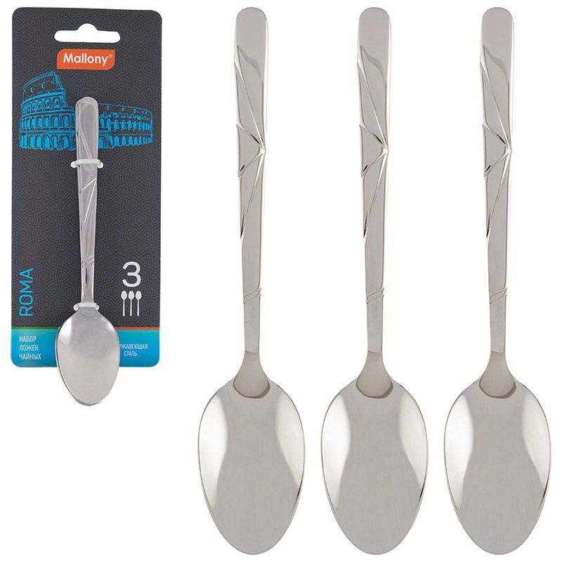 Набор ложек чайн. ROMA 007372 (3шт.) Скр