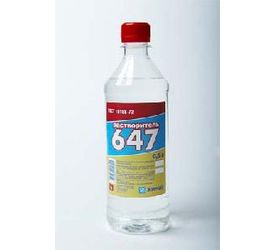 Растворитель 647 0,5л. пэт/б.