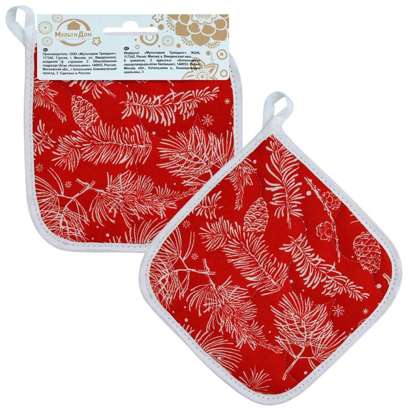 Прихватка "Сказочный лес" МТ2-432 (красный) Мд
