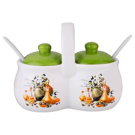 Банка д/сып.прод. 230-200 "Греческая оливка" (2*0,25л. + ложки) ВД