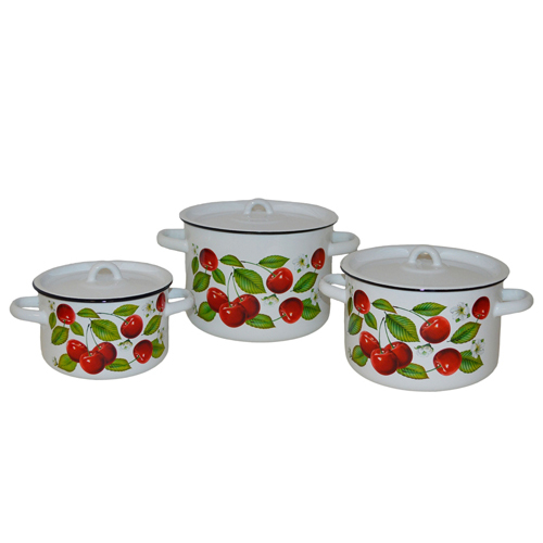 Набор 1с33 "Вишня ягоды" (3к.: 1,5/3/4,5л.) Чер