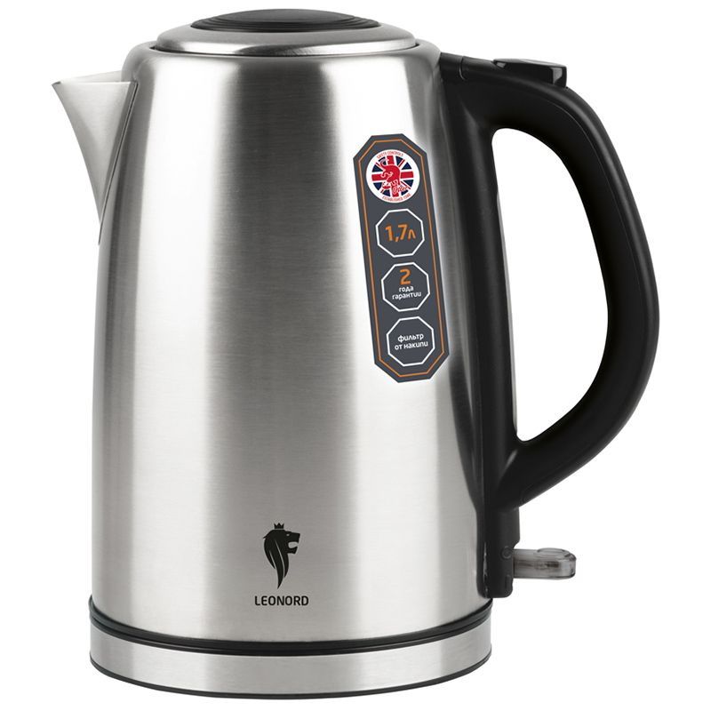 Чайник эл. LEONORD LE-1505 2,2кВт. 1,7л. нерж. диск 104863 Скр.