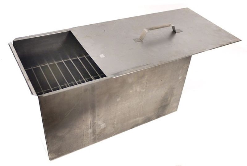 Духовка д/копчения 2ярусн. "Универсал" 480*280*270мм. (нерж. 0,8мм.) 1327 с подд.,