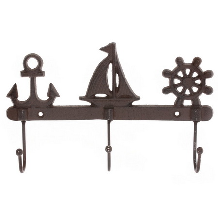 Вешалка на 3 крючка 749184 "Морская" (28*5*17см) чуг. Р