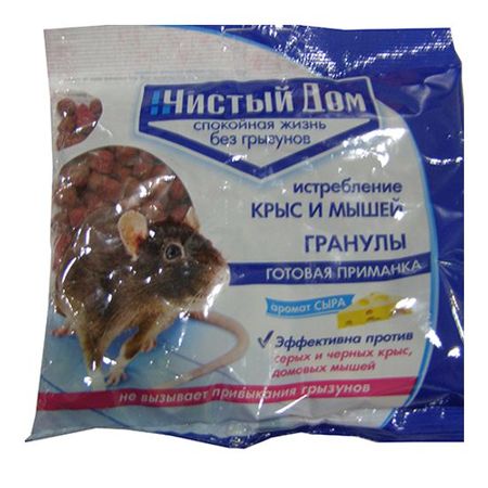 Гранулы с запахом сыра (гранулы от мышей и крыс) 125гр. 03-351 Ч.Дом