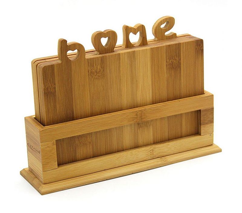 Набор досок разд. КТ-НД-03 (5пр: 4 доски 220*165*9мм+подставка )№1