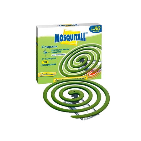 Спираль от комаров MOSQUITALL "Универсальная защита " 10шт. 27817/00937/07-081 . Спираль от комаров MOSQUITALL "Универсальная защита " 10шт. 27817/00937/07-081 .