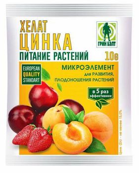 Хелат цинка 10гр. 04-509 (д/цветочн, овощн. плодовых и ягодн. культур) GB (ТЭ)
