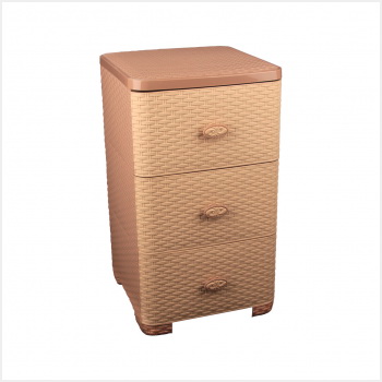 Комод 3секц. "Плетенка" М2432 (какао)