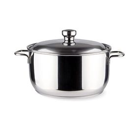 Кастрюля нерж.  4,0л. ТРС-3 1с742/3с68 прут.руч. метал.крышк. Аша