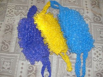 Мочалка банная двойной вязки ПЕТЕЛЬКА. МБ-1 Д