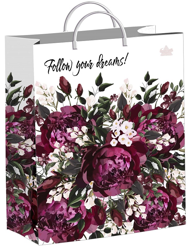 Пакет (мягкий пластик) 400*300мм. Великолепные пионы 188581 Т-П
