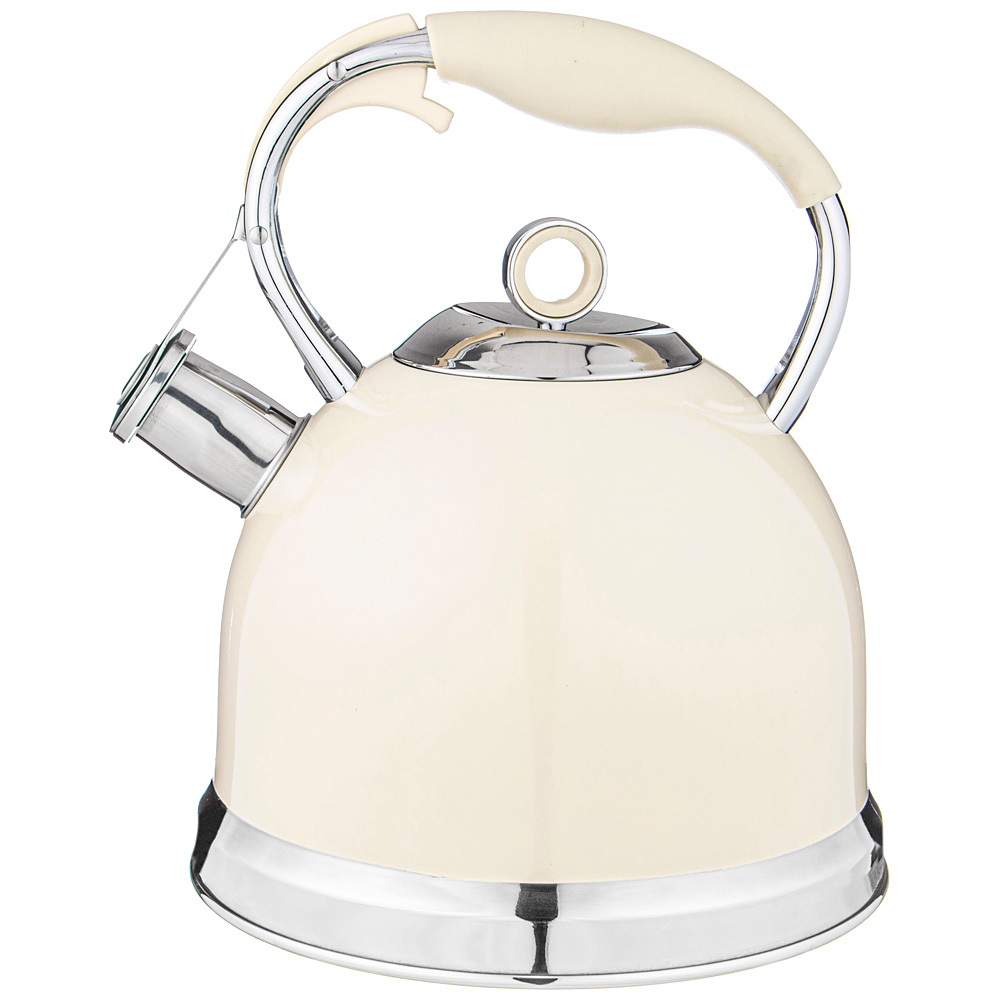Чайник нерж. 937-853 3,0л. со свист. (молочный) ВД