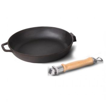 Сотейник чуг. Укр. d280мм. 0328 б/крышк. со съемн.руч.