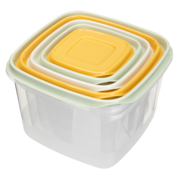 Комплект контейнеров "CLEVER" БП31606 (5шт. 0,12/0,25/0,45/0,75/1,2л.)