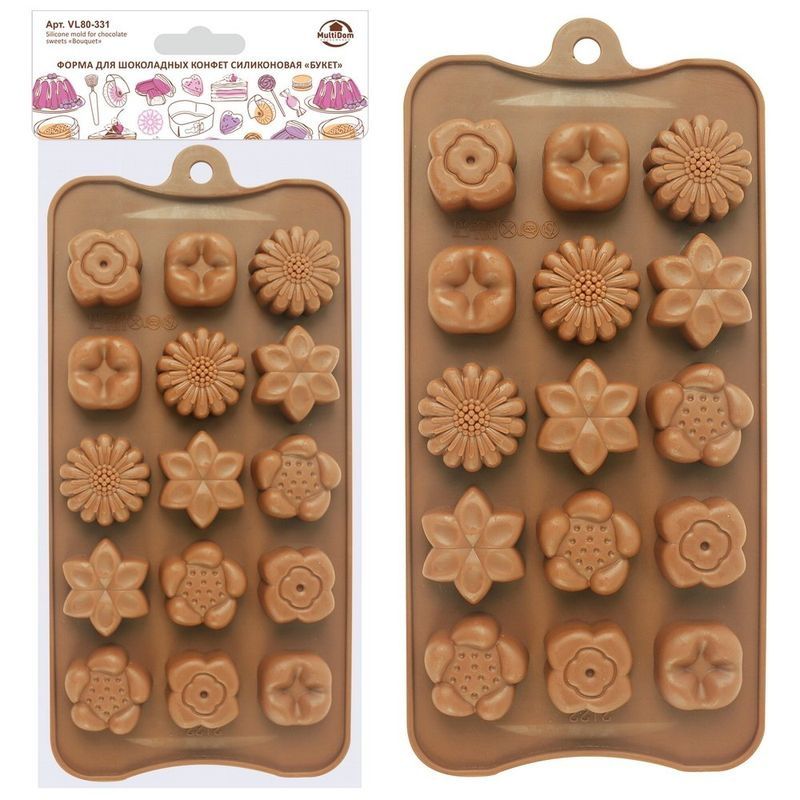 Форма д/конфет силикон. VL80-331 "Букет" Мд