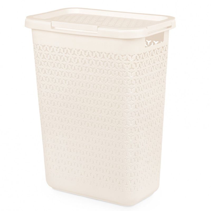 Корзина д/белья 55л. "Элемент" М8902 (бежевый)