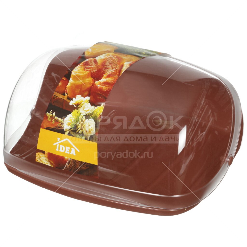 Хлебница IDEA КН1181К большая (коричневая)