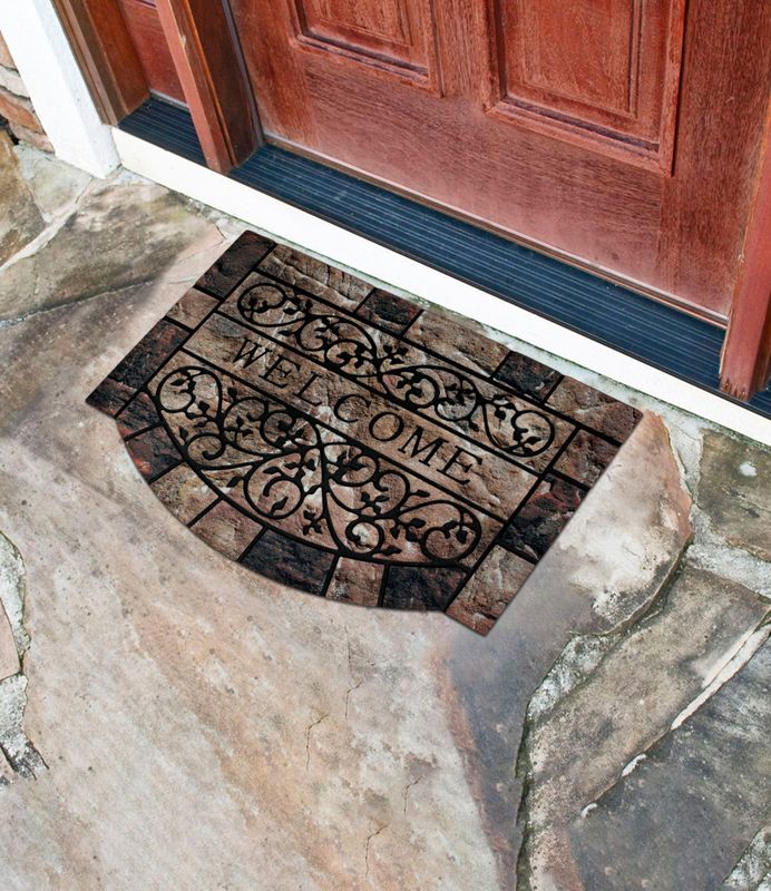 Коврик напольный 58*88см. Линкольн 6717-11 11400 флок. М.