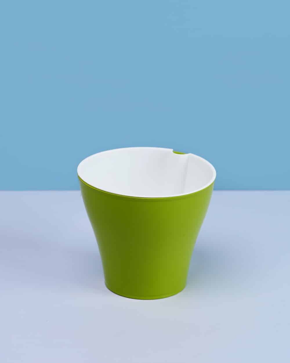 Горшок д/цв. АФИНА 1,0л. со вставкой 1116 (киви) ДП