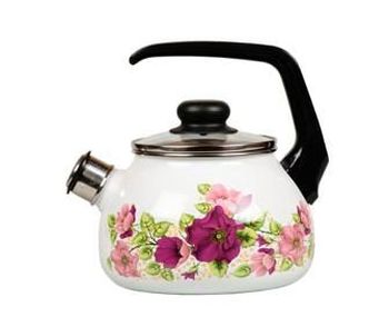Чайник 3,0л."Violeta" 1RC12 Vitross со свист. (белоснежн.) Чер