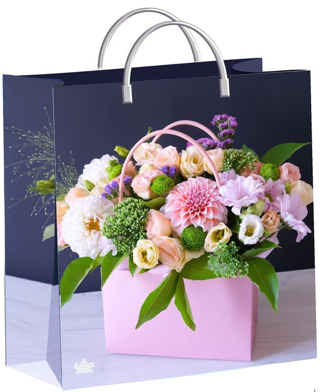 Пакет (мягкий пластик) 260*240мм. Цветочный презент 242784 Т-П