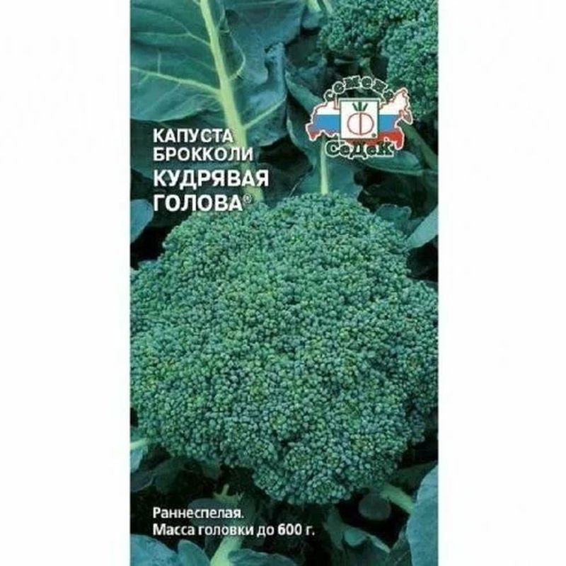 Капуста брокколи КУДРЯВАЯ ГОЛОВА 0,5г. (СеДек)