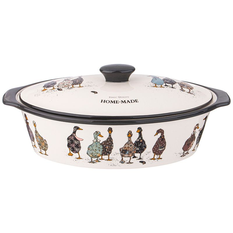 Форма д/запекания 536-281 "Family Farm" (37,5*22*15,5см) с крышкой овал.. ВД