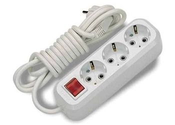 Удлинитель  7м. 3роз. 6А ПВС2*0,75 Р16-010 "Космос" (Россия)