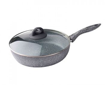 Сотейник К-У а/пр. ST-022 d260мм. ст/крышк. Stone Pan