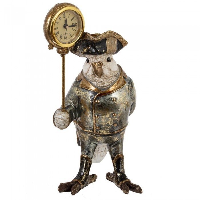 Фигурка "Попугай" 813262 с часами (h=22,5см.) Р