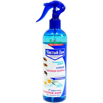 Спрей ЧИСТЫЙ ДОМ 02-628 (от клопов, блох) 400мл. (ТЭ)