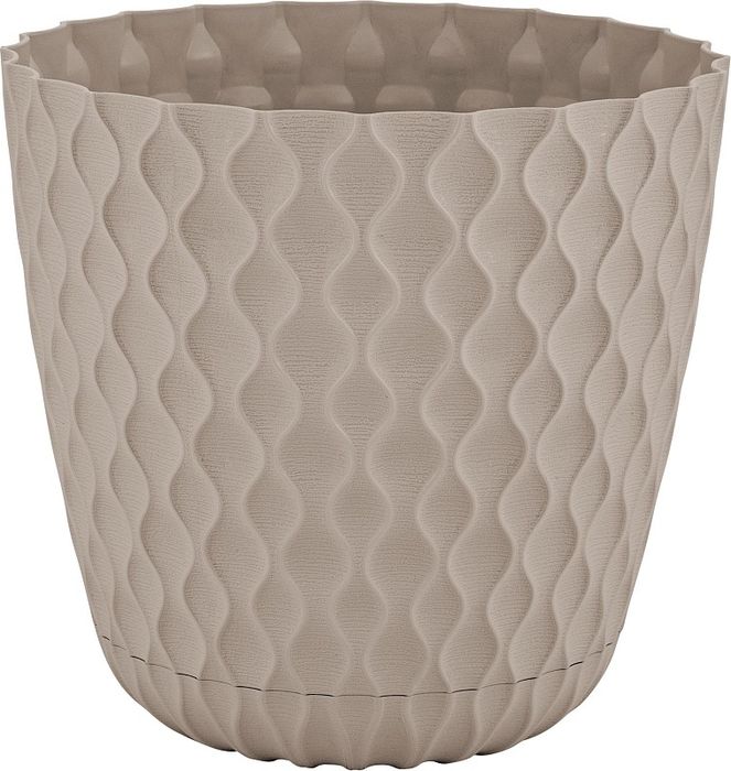 Горшок д/цв. "InGreen Wave"  4,7л, D205мм ПЦ6503ФП (французский платан)с дренажной сеткой и поддоном