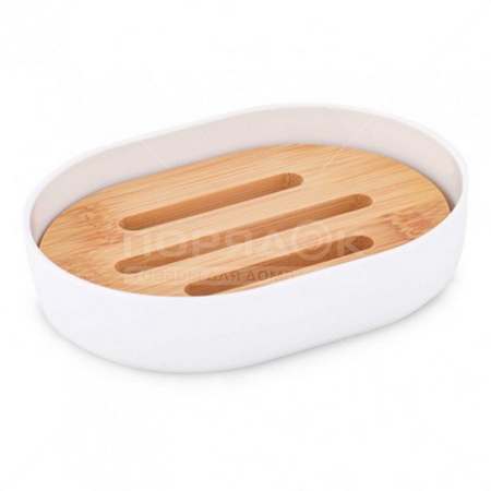 Мыльница БАМБУК М8061 (белый)