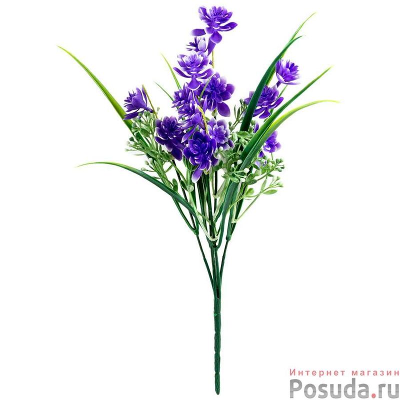 Цветок искусственный 003826 "Дельфиниум" h=32см (СКР)