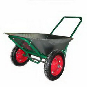 Тачка садовая 65л. оцинк. (2кол.) WB-4207-2 П- руч. (092682) СКР