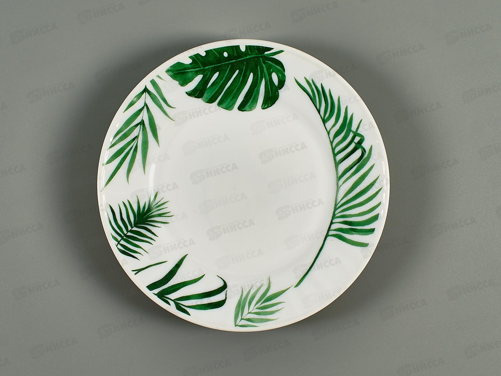 Тарелка мелкая 20019-т7 "Папоротник" d=17,5см. (72шт./кор.)