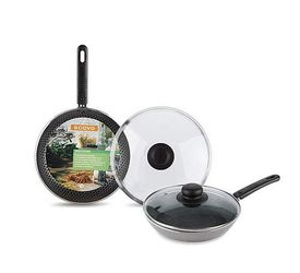 Сковорода К-У а/пр. С-673/СД-027/BR-008CE d220мм. ст/крышк. DISKOVERY/Brilliant