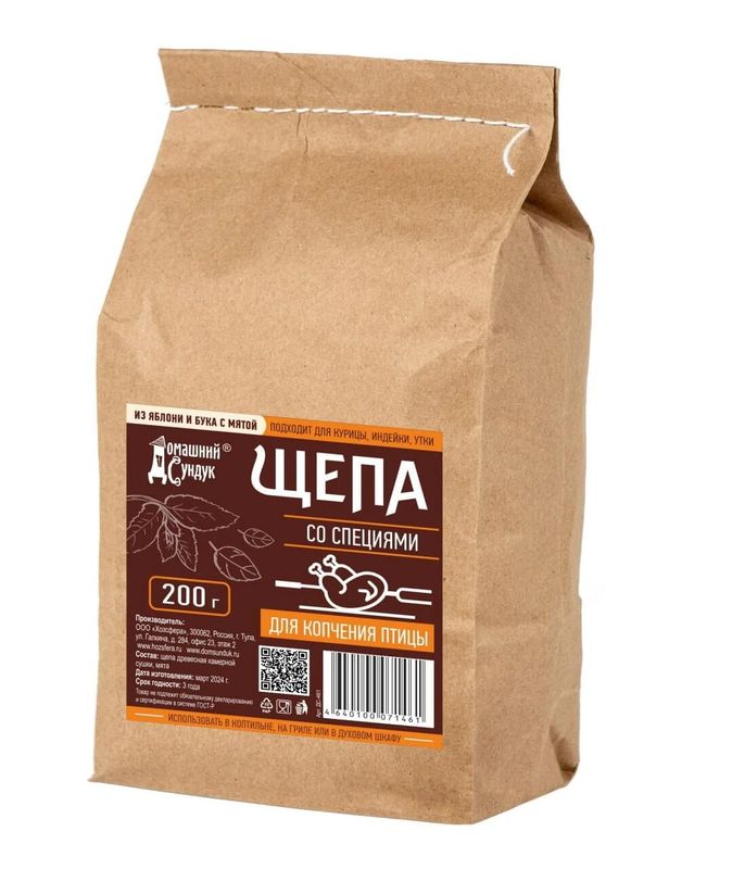 Щепа д/копчения птицы со специями 200г. ДС-461 .