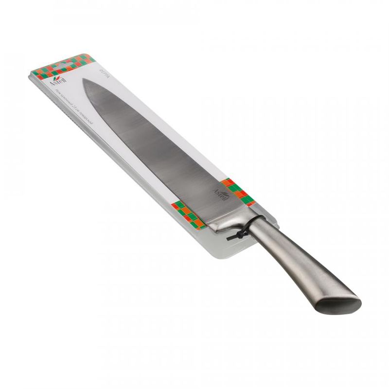 Нож 23,0см. AST-004-НК-201 "ФЕРРА" поварской, мет.ручка