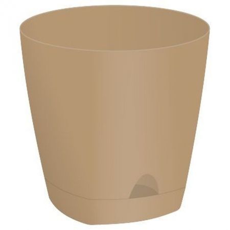 Горшок д/цв. "Amsterdam" 8,0л. d250мм. ПЦ6202МШОК прикорн.полив (Молочный шоколад)