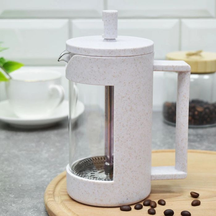 Чайник заварочный (френч-пресс) МВ31381 0,6л. (стекло/пл.) СКС