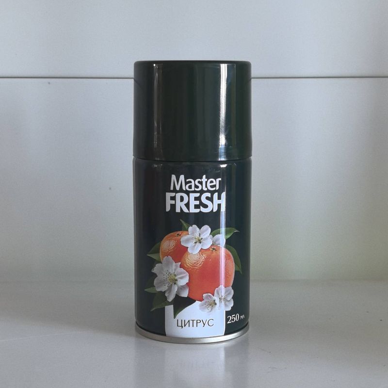 Освежитель воздуха-сменный баллон  Master FRESH "Цитрус" 250мл. 8723 д/авт. спрея (Арвитекс)
