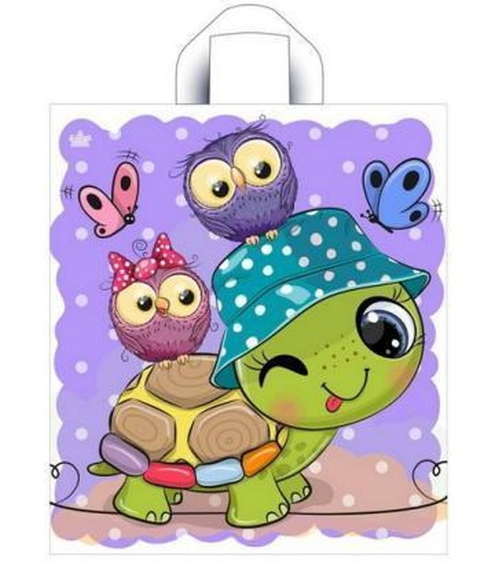 Пакет (петлевая руч.) 420*380мм. Черепашка 242817 Т-П