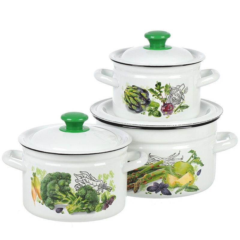 Набор "Зеленые овощи-1" (3к.:2,0/3,0/5,0 л.) Керчь