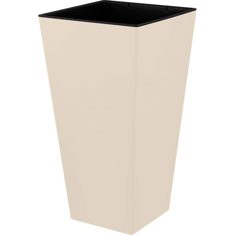 Горшок д/цв. "InGreen London CUBE" 34,0л. 300*300*564мм ПЦ7804КМ (калифорнийский миндаль) с дренажно