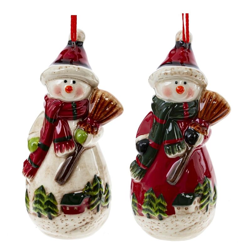 Подвесн.украш. "Снеговик" 811720 (5*4*11см.) (керамика)